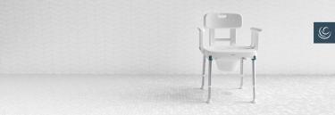 Duschstuhl mit Toilettenfunktion Aquatec Pure Azure