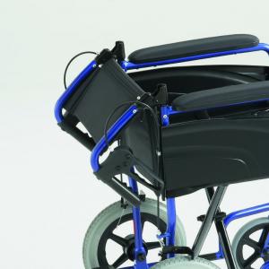 Manueller Rollstuhl Invacare Alu Lite Detailansicht faltbarer Rücken