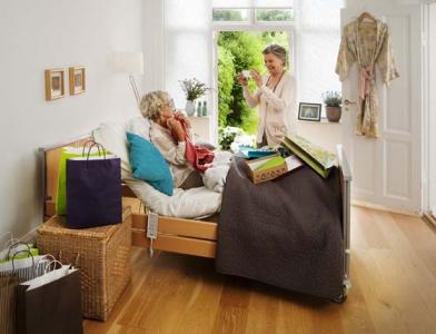 Pflegebett Invacare Medley Ergo Anwendungsbeispiel