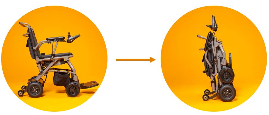 Invacare Kompas zusammenfalten